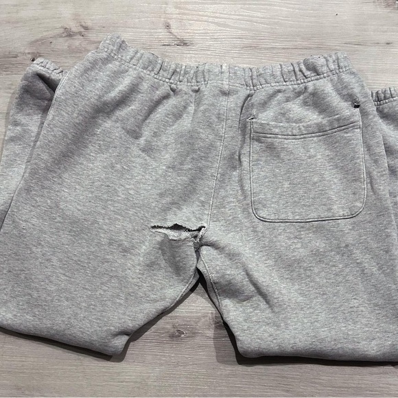 Essentials Grey Sweatpants - Distressed Style - Picture 2 of 3